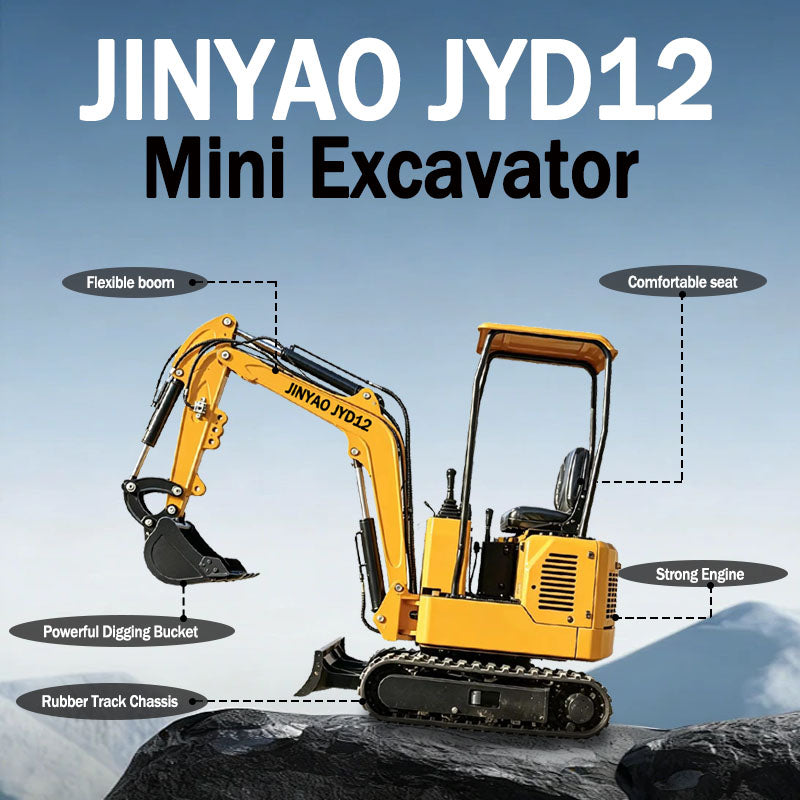 JINYAO JYD12 12HP Gas Mini Excavator with Briggs & Stratton Engine