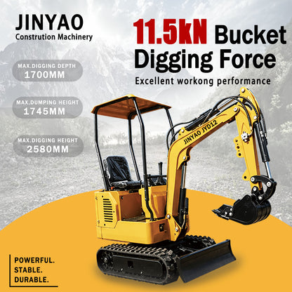 JINYAO JYD12 12HP Gas Mini Excavator with Briggs & Stratton Engine